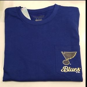 NHL Official Licensed "St. Louis Blues" Hockey Long-Sleeve Tee Size L ~ NWT